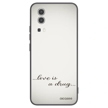 Picasee Μαύρη θήκη σιλικόνης για Vivo Y72 5G - Love is a drug