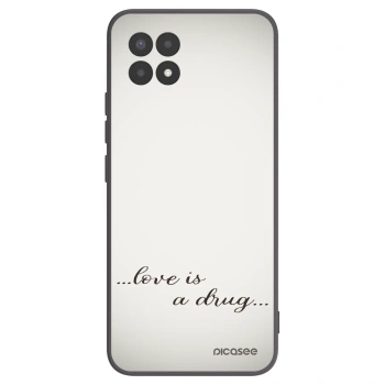 Picasee Μαύρη θήκη σιλικόνης για Realme 8i - Love is a drug