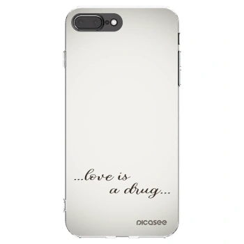 Picasee διαφανής θήκη σιλικόνης Apple iPhone 7 Plus - Love is a drug