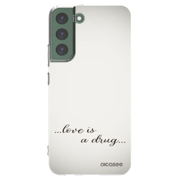 Picasee διαφανής θήκη σιλικόνης Samsung Galaxy S22+ 5G - Love is a drug