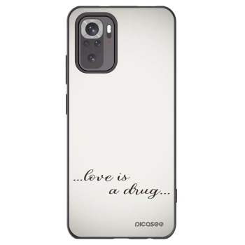 Picasee Μαύρη θήκη σιλικόνης για Xiaomi Redmi Note 11S 4G - Love is a drug