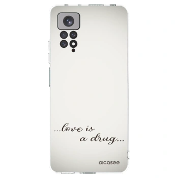 Picasee διαφανής θήκη σιλικόνης Xiaomi Redmi Note 11S 4G - Love is a drug