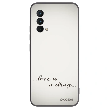 Picasee Μαύρη θήκη σιλικόνης για Realme GT Master Edition 5G - Love is a drug