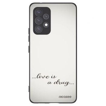 Picasee Μαύρη θήκη σιλικόνης για Samsung Galaxy A53 5G A536 - Love is a drug