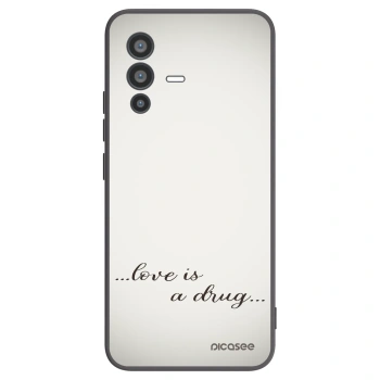 Picasee Μαύρη θήκη σιλικόνης για Vivo V23 5G - Love is a drug