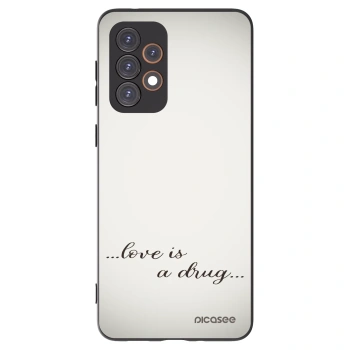 Picasee Μαύρη θήκη σιλικόνης για Samsung Galaxy A33 5G A336 - Love is a drug