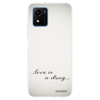 Picasee διαφανής θήκη σιλικόνης Vivo Y01 - Love is a drug