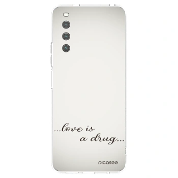 Picasee διαφανής θήκη σιλικόνης Sony Xperia 10 IV 5G - Love is a drug