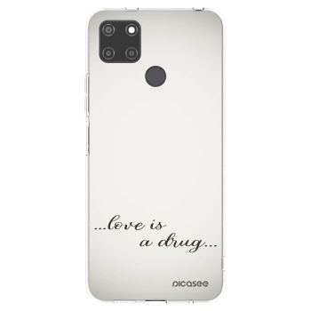 Picasee διαφανής θήκη σιλικόνης Realme C21Y - Love is a drug