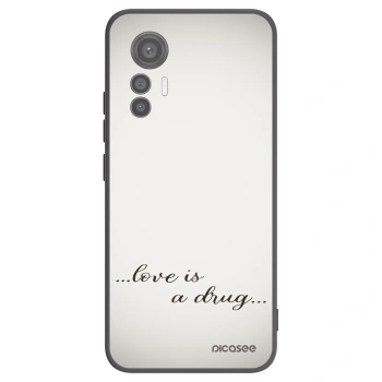 Picasee Μαύρη θήκη σιλικόνης για Xiaomi 12 Lite - Love is a drug