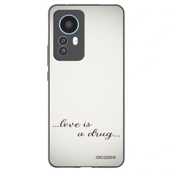 Picasee Μαύρη θήκη σιλικόνης για Xiaomi 12T - Love is a drug