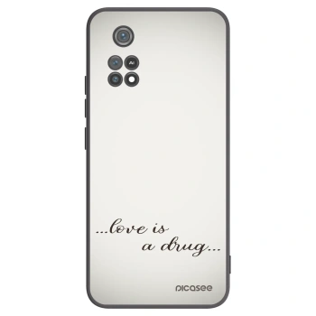 Picasee Μαύρη θήκη σιλικόνης για Xiaomi Poco M4 Pro - Love is a drug