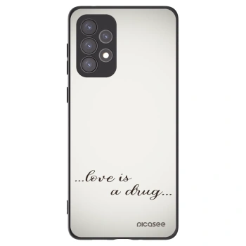 Picasee Μαύρη θήκη σιλικόνης για Samsung Galaxy A73 5G - Love is a drug