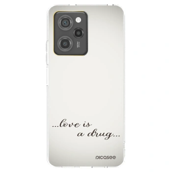 Picasee Μαύρη θήκη σιλικόνης για Xiaomi Poco X5 Pro - Love is a drug