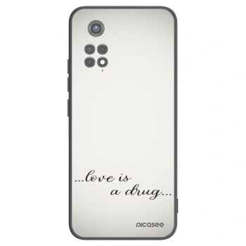 Picasee Μαύρη θήκη σιλικόνης για Xiaomi Redmi Note 11S 5G - Love is a drug
