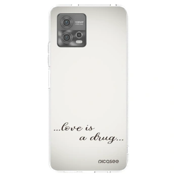 Picasee διαφανής θήκη σιλικόνης Motorola Moto G72 - Love is a drug