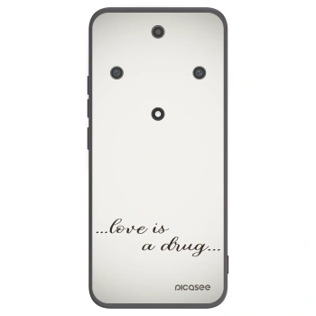 Picasee Μαύρη θήκη σιλικόνης για Honor Magic5 Lite 5G - Love is a drug
