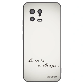 Picasee Μαύρη θήκη σιλικόνης για Xiaomi 13 - Love is a drug