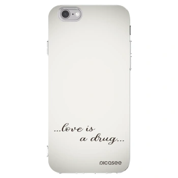 Picasee διαφανής θήκη σιλικόνης Apple iPhone 6/6S - Love is a drug