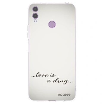 Picasee διαφανής θήκη σιλικόνης Honor 8X - Love is a drug