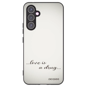 Picasee Μαύρη θήκη σιλικόνης για Samsung Galaxy A54 5G A546B - Love is a drug