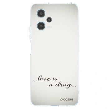 Picasee διαφανής θήκη σιλικόνης Xiaomi Redmi Note 12 5G - Love is a drug