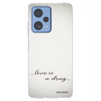 Picasee διαφανής θήκη σιλικόνης Xiaomi Redmi Note 12 Pro 5G - Love is a drug