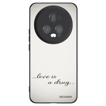 Picasee Μαύρη θήκη σιλικόνης για Honor Magic5 Pro - Love is a drug