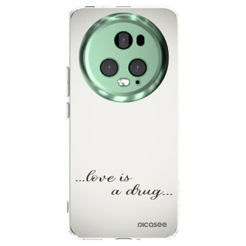 Picasee διαφανής θήκη σιλικόνης Honor Magic5 Pro - Love is a drug