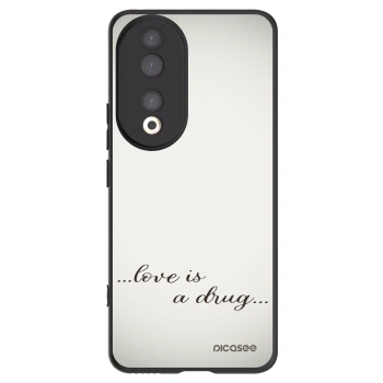 Picasee Μαύρη θήκη σιλικόνης για Honor 90 5G - Love is a drug
