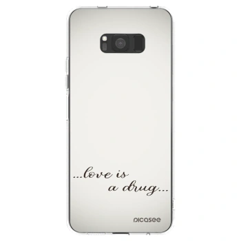 Picasee διαφανής θήκη σιλικόνης Samsung Galaxy S8 G950F - Love is a drug