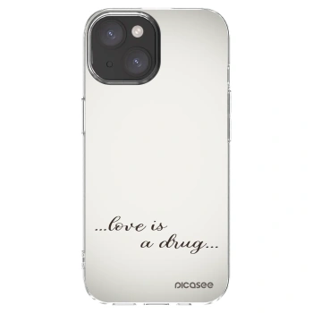 Picasee διαφανής θήκη σιλικόνης Apple iPhone 15 - Love is a drug