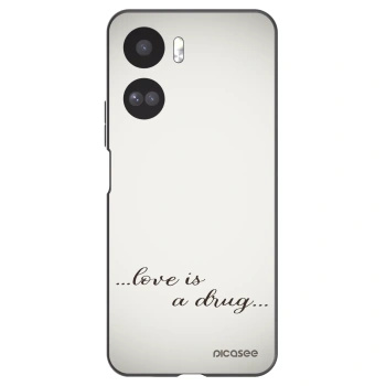 Picasee Μαύρη θήκη σιλικόνης για Honor 90 Lite 5G - Love is a drug