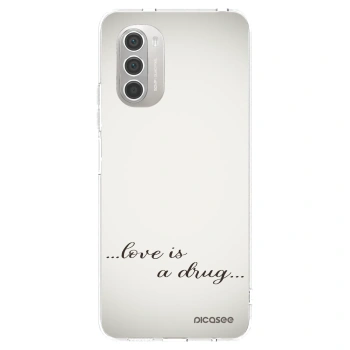 Picasee διαφανής θήκη σιλικόνης Motorola Moto G51 - Love is a drug