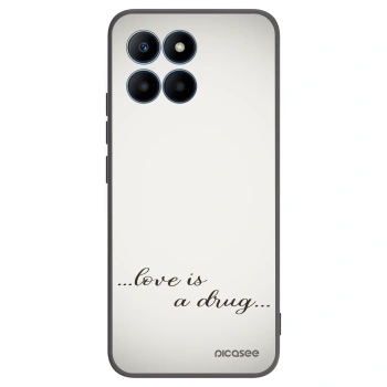 Picasee Μαύρη θήκη σιλικόνης για Honor 70 Lite - Love is a drug