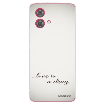 Picasee διαφανής θήκη σιλικόνης Motorola Moto G84 5G - Love is a drug