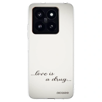 Picasee διαφανής θήκη σιλικόνης Xiaomi 14 Pro - Love is a drug