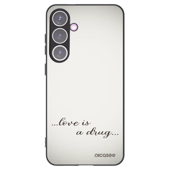 Picasee Μαύρη θήκη σιλικόνης για Samsung Galaxy S24+ S926B 5G - Love is a drug