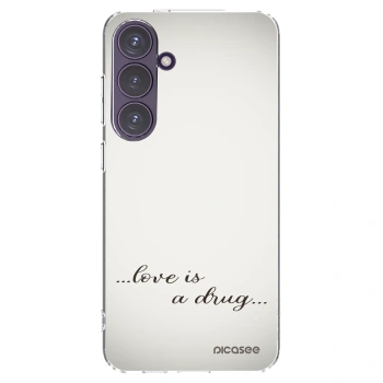 Picasee διαφανής θήκη σιλικόνης Samsung Galaxy S24+ S926B 5G - Love is a drug