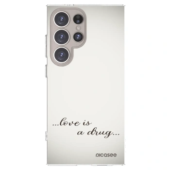 Picasee διαφανής θήκη σιλικόνης Samsung Galaxy S24 Ultra S928B 5G - Love is a drug