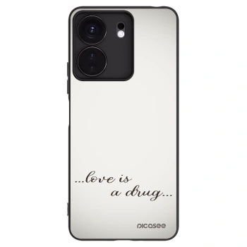 Picasee Μαύρη θήκη σιλικόνης για Xiaomi Redmi 13C 4G - Love is a drug