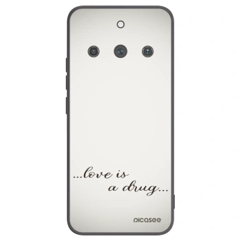 Picasee Μαύρη θήκη σιλικόνης για Realme 11 Pro+ - Love is a drug