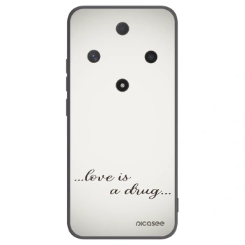 Picasee Μαύρη θήκη σιλικόνης για Honor Magic6 Lite 5G - Love is a drug