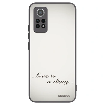 Picasee Μαύρη θήκη σιλικόνης για Xiaomi Redmi Note 12 Pro 4G - Love is a drug