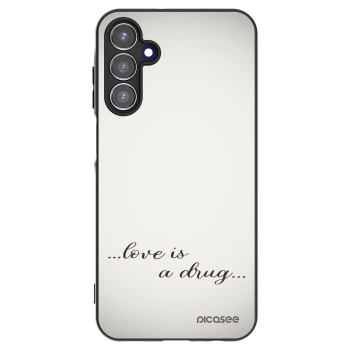 Picasee Μαύρη θήκη σιλικόνης για Samsung Galaxy A15 A155F 4G - Love is a drug