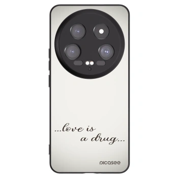 Picasee Μαύρη θήκη σιλικόνης για Xiaomi 14 Ultra - Love is a drug