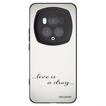 Picasee Μαύρη θήκη σιλικόνης για Honor Magic6 Pro - Love is a drug