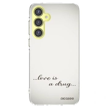 Picasee διαφανής θήκη σιλικόνης Samsung Galaxy A35 5G A356B - Love is a drug