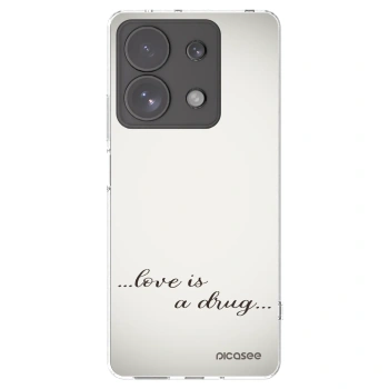 Picasee διαφανής θήκη σιλικόνης Xiaomi Redmi Note 13 Pro 4G - Love is a drug