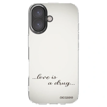 Picasee διαφανής θήκη σιλικόνης Apple iPhone 16 - Love is a drug